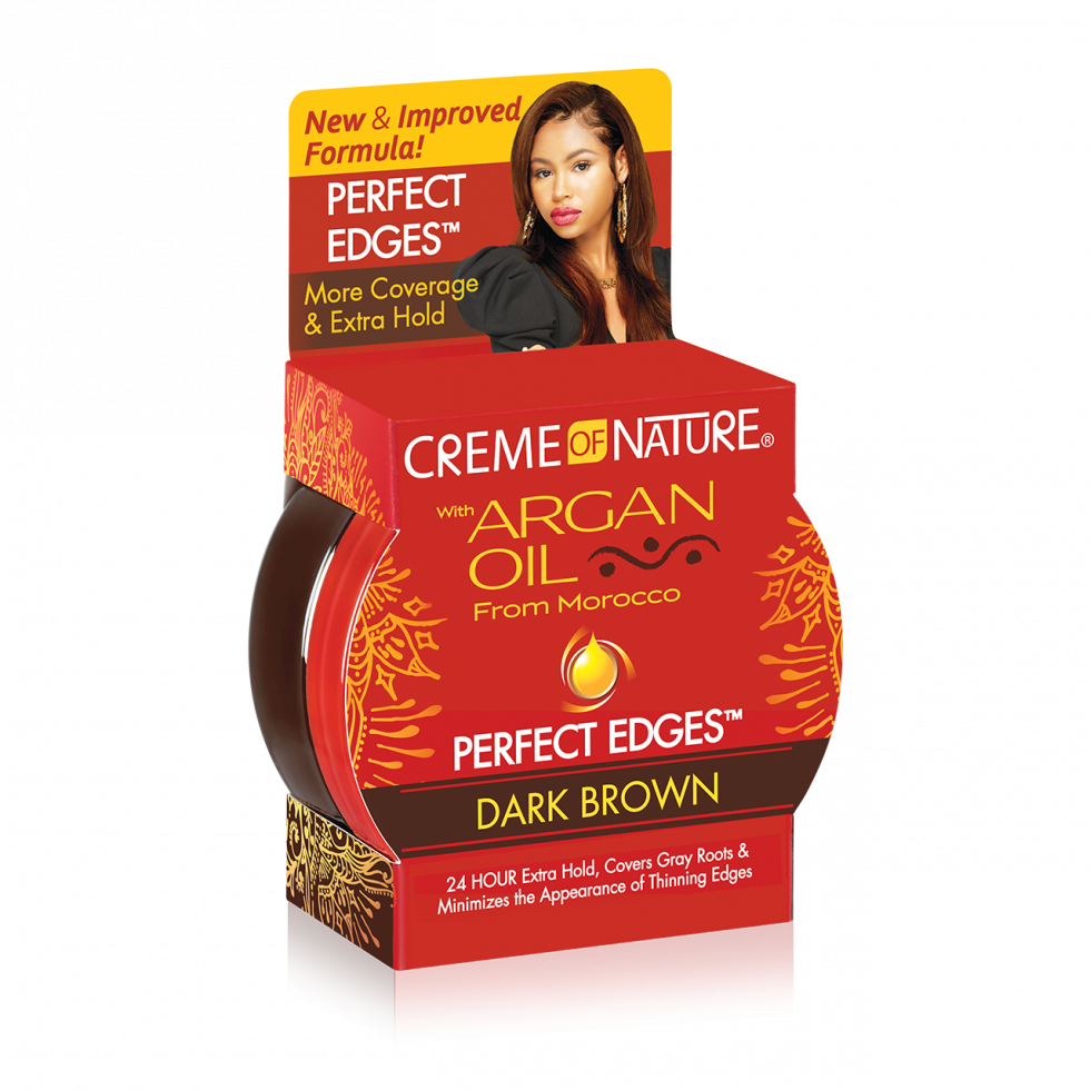 Creme of Nature Argan Oil Perfect Edges Dark Brown 2.25oz