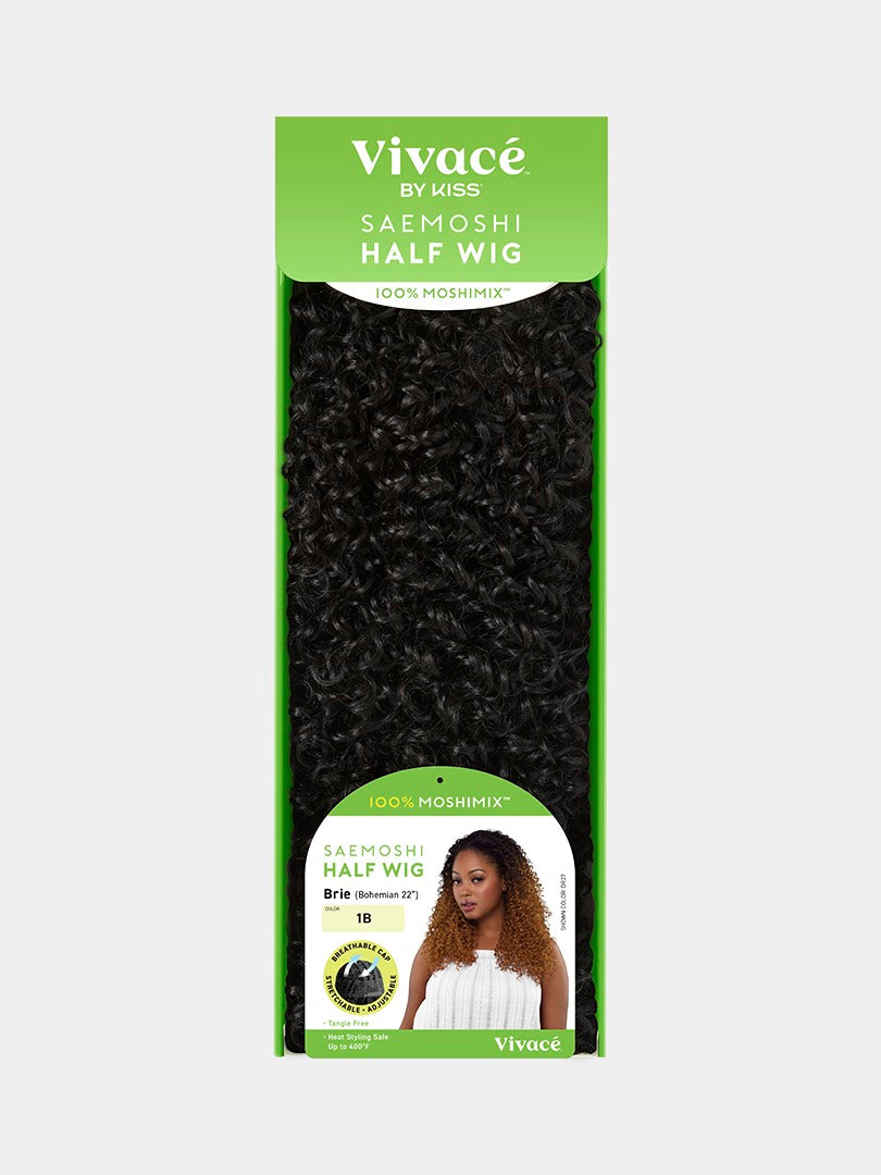 Saemoshi Half Wig Bohemian 22″ Brie