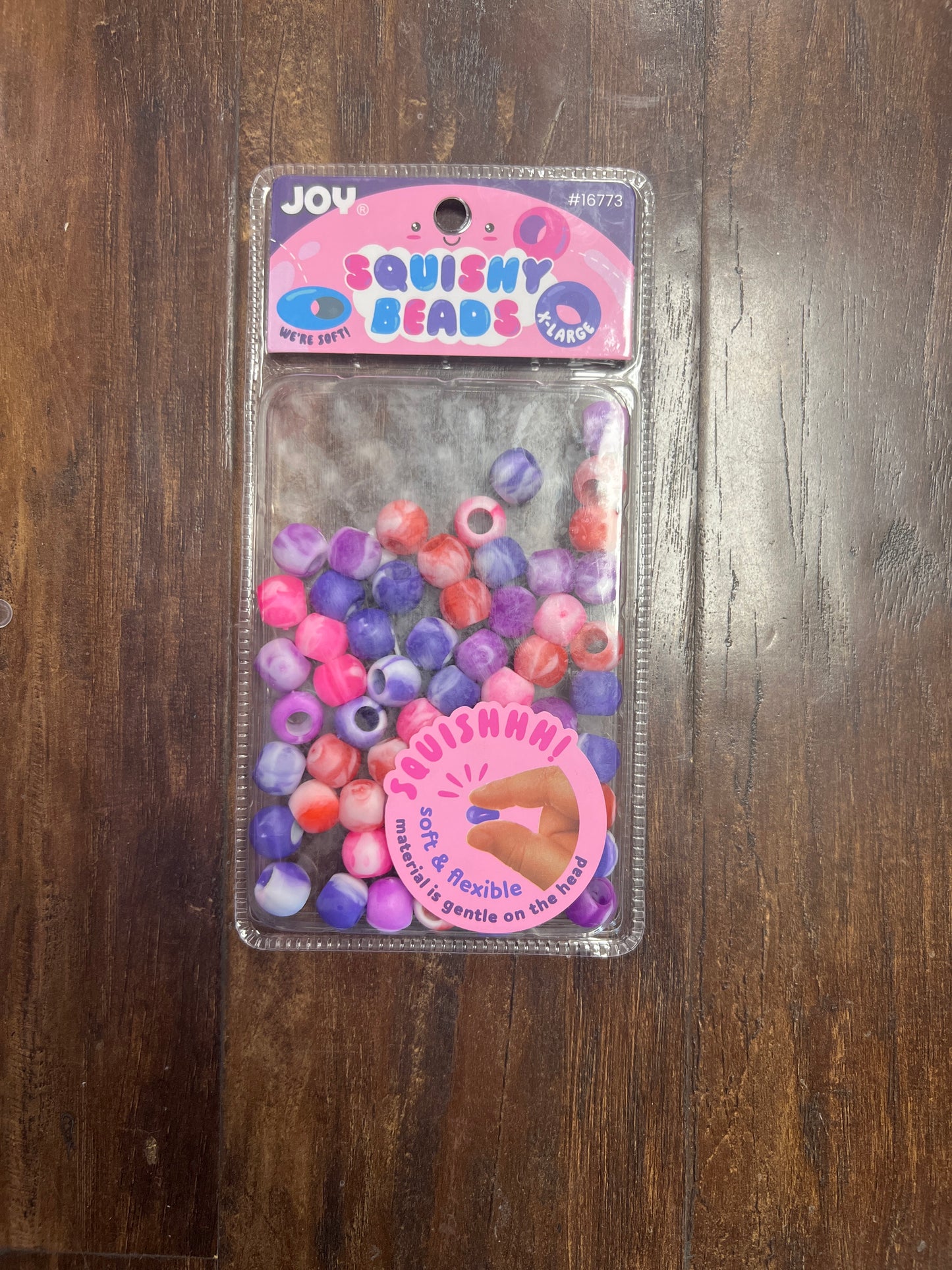 Joy Hair Beads Round Squishy X Large 16773 Two Tone Mix