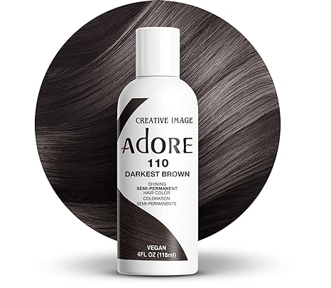 Adore Hair Color 110 Darkest Brown