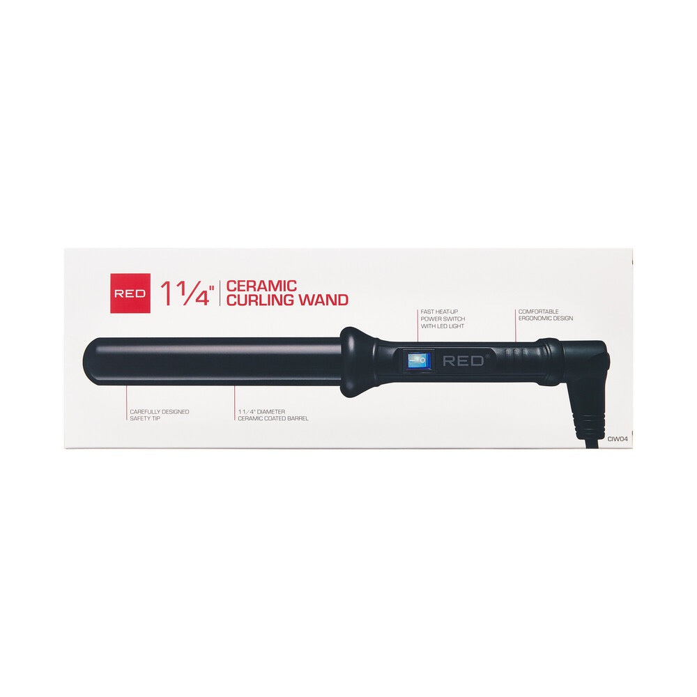 RED Curling Wand 1-1/4" Ceramic Tourmaline