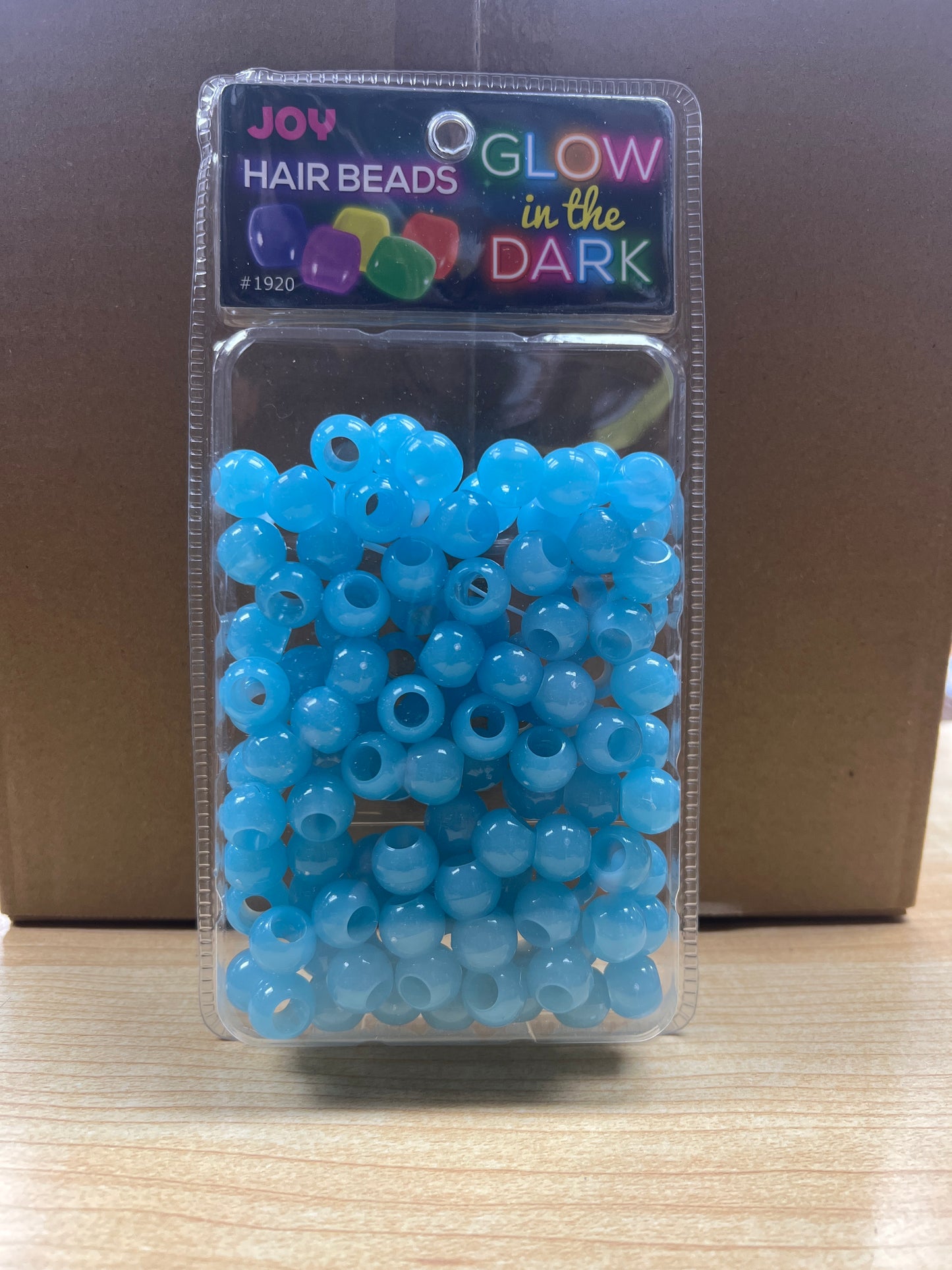 Joy Hair Beads Glow In The Dark 01920 Blue
