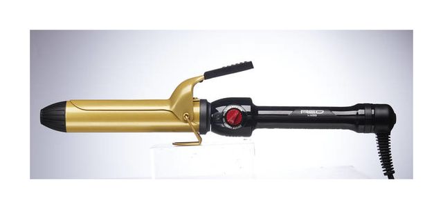 Red Ceramic Ionic Curling Iron 1-1/4"