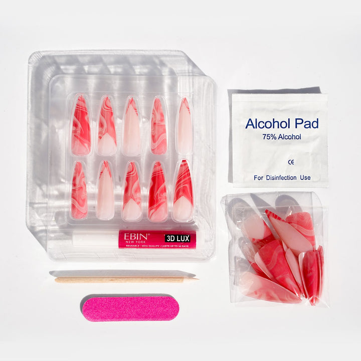 EBIN 3D Nails Lux Rose