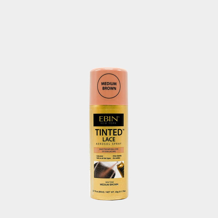 EBIN Tinted Lace Aerosol Spray Medium Brown 2.7 fl oz