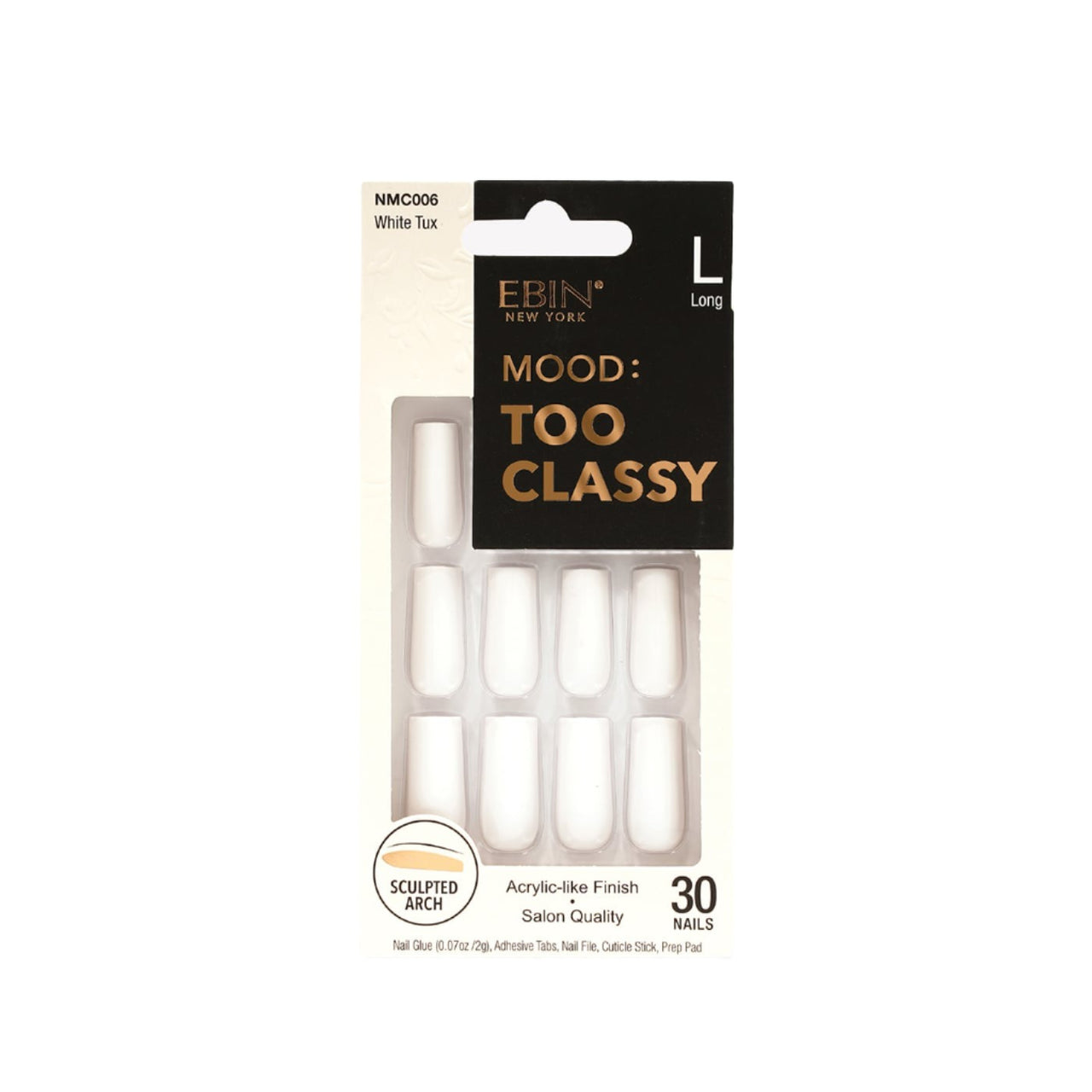 EBIN Too Classy Nails - White Tux