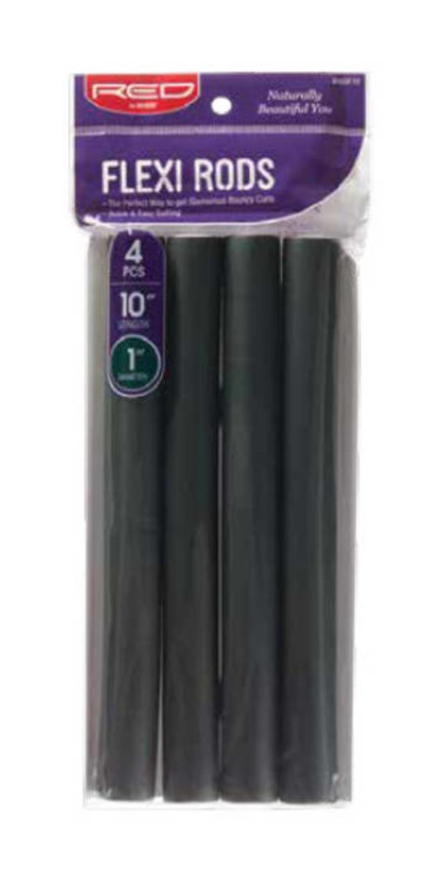 RED Flexi Rods 10" Length 1" D Dark Green 4pcs