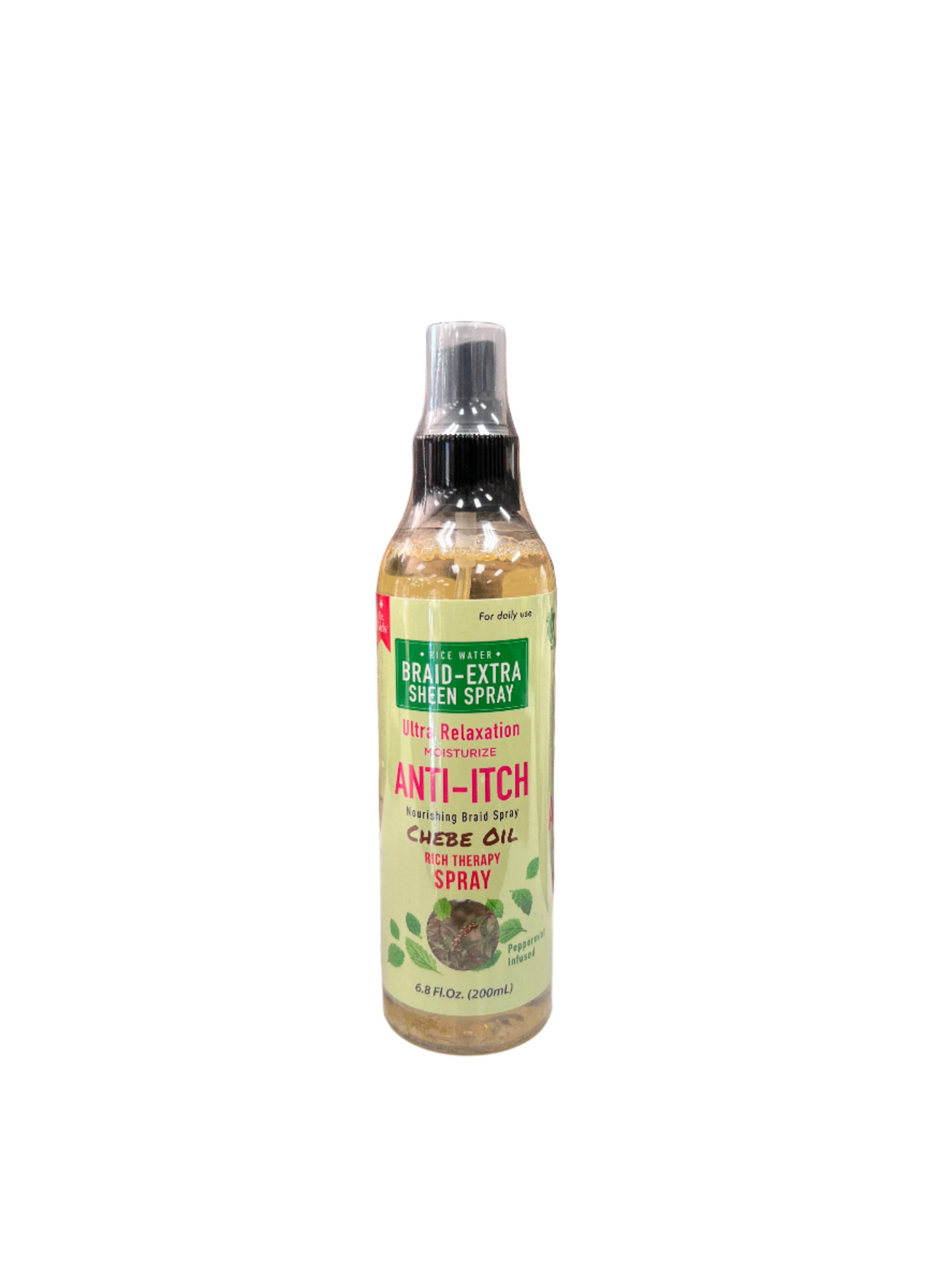 Dr. Girls Anti-Itch Braid Extra Sheen Spray 6.8oz Chebe Oil