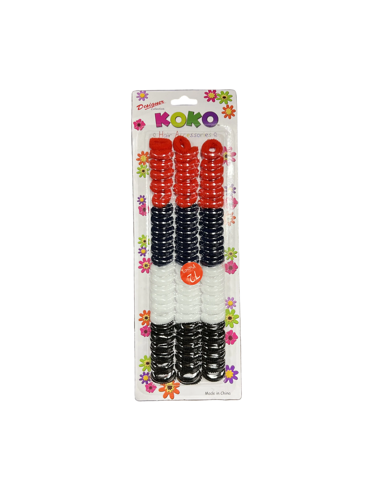 Koko Mini "O" Ring Hair Tie Holder 4H 72 Pieces
