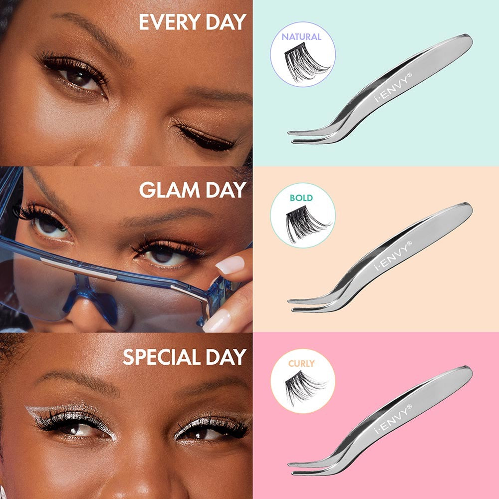 I Envy Press & Go Lash Clusters Kit - 01 Every Day Natural