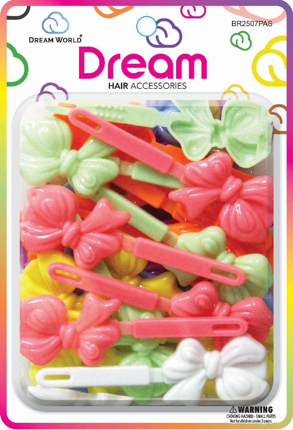 DREAM BARRETTES #07 SOFT RIBBON 28PC PASTEL