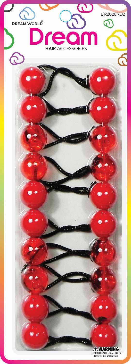 DREAM P/T 20MM 10PC RED / RED CLEAR