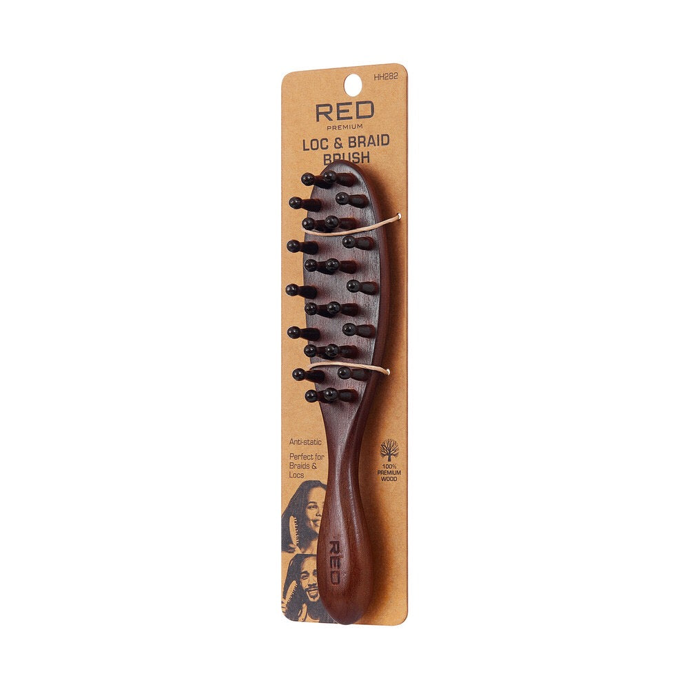 RED Loc and Braid Brush Wood