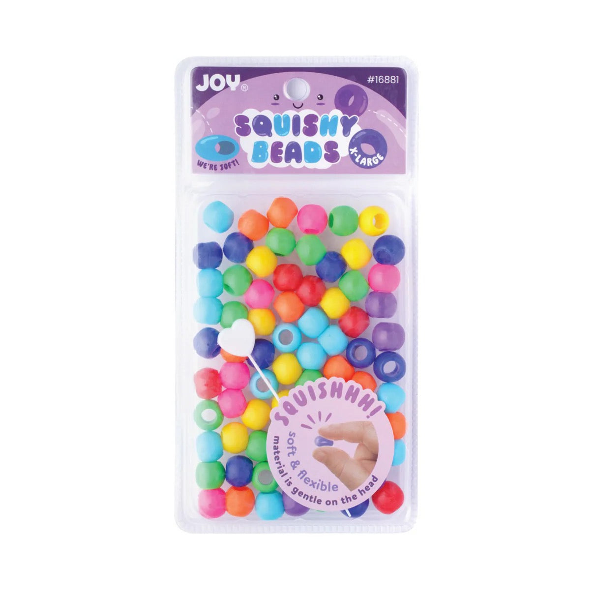 Joy Hair Beads Round Squishy X Large 16881 Solid Mix