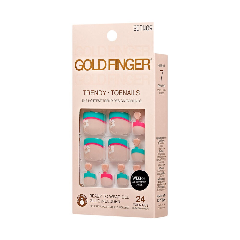 Gold Finger Trendy Wider Fit Toenails Entertain