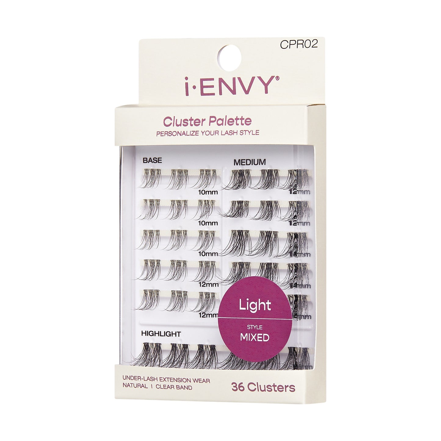 I Envy Lash Cluster Palette Light Refill - 02