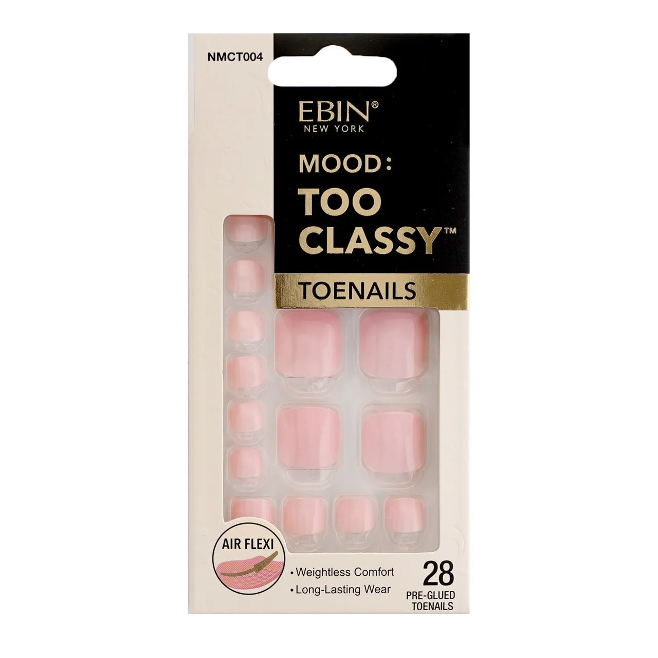EBIN Too Classy Toenails - Baby Pink