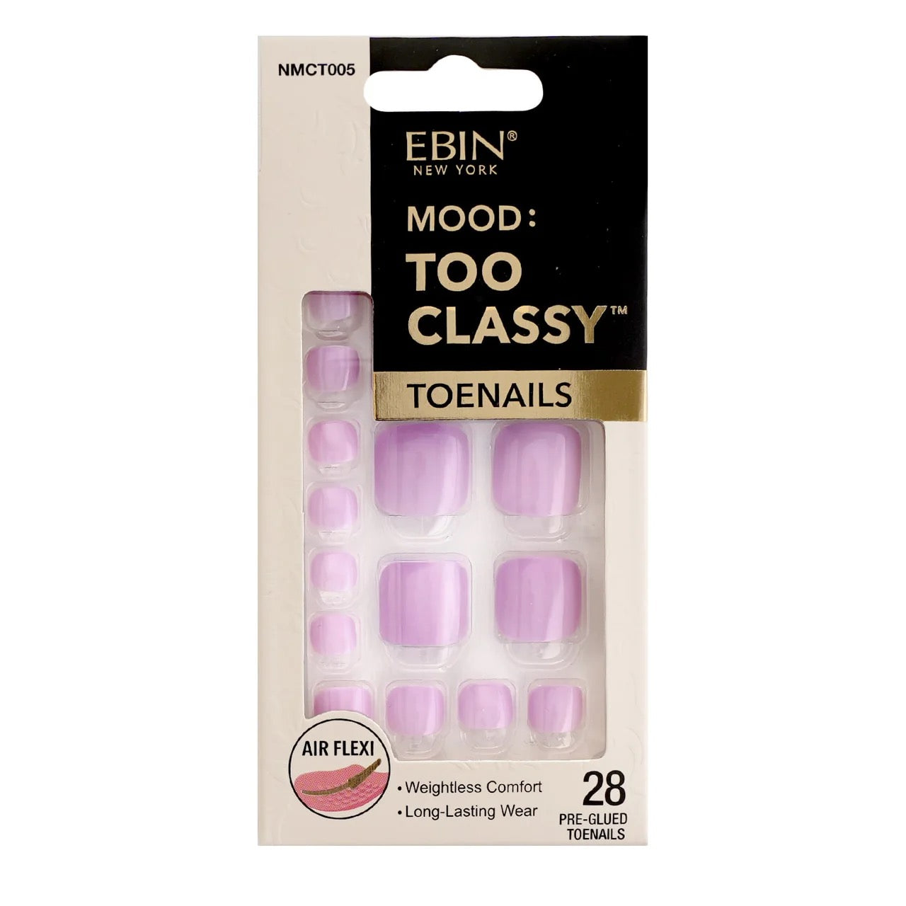 EBIN Too Classy Toenails - Lavender