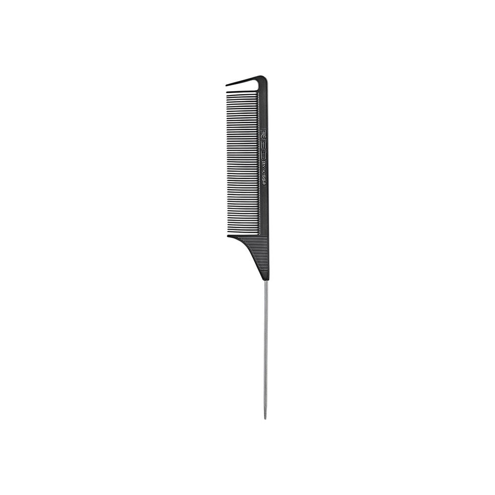 Red Parting Pin Tail Comb Assorted Chrome (Each)