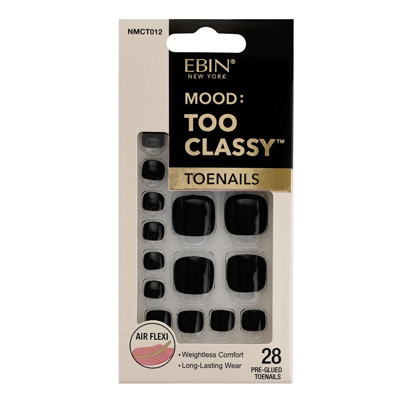 EBIN Too Classy Toenails - Black
