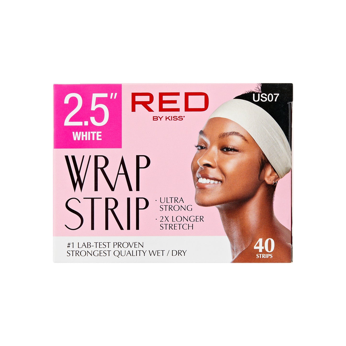 RED Wrap Strips White 2.5" 40 Pcs Box