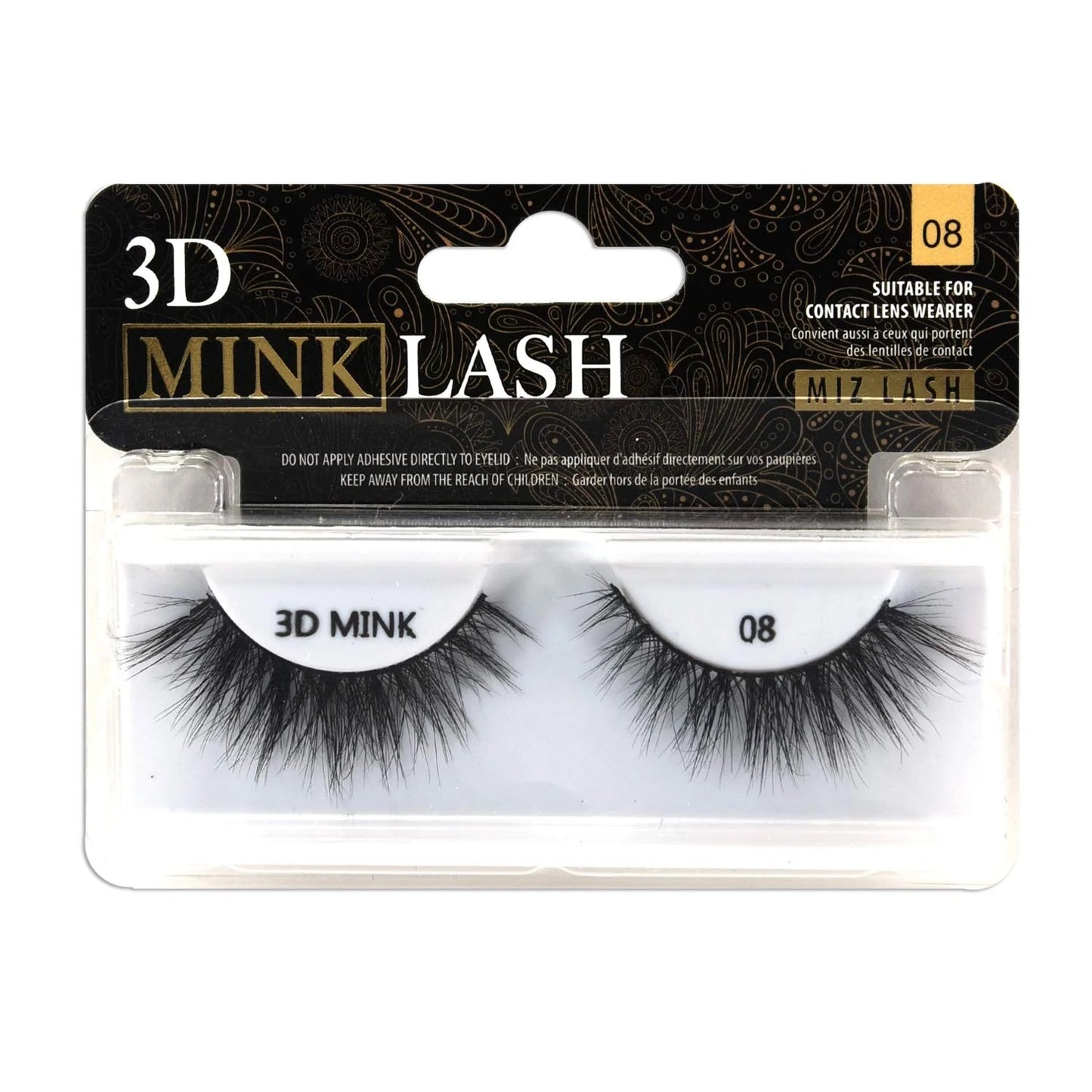 K&K Lash 3D Mink Eye Lash #08