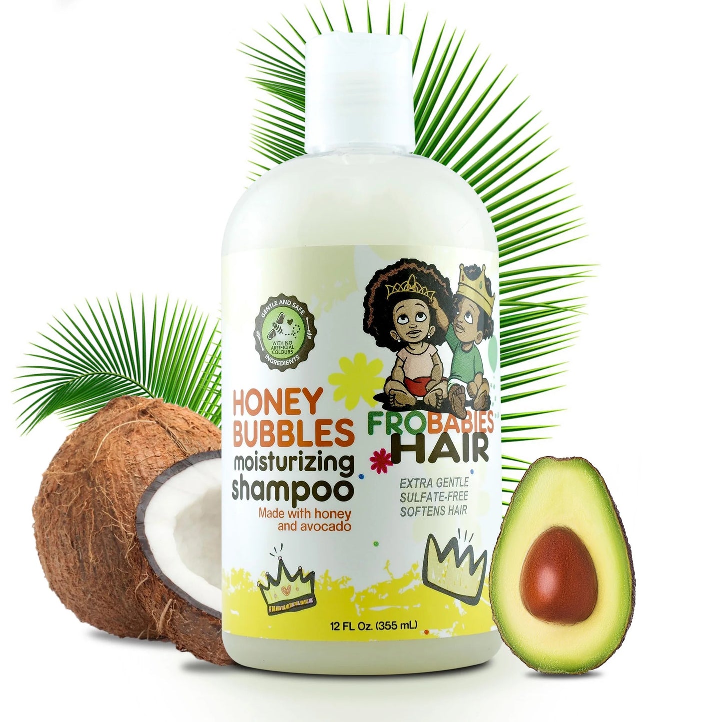 Fro Babies Honey Bubbles Moisturizing Shampoo 12oz