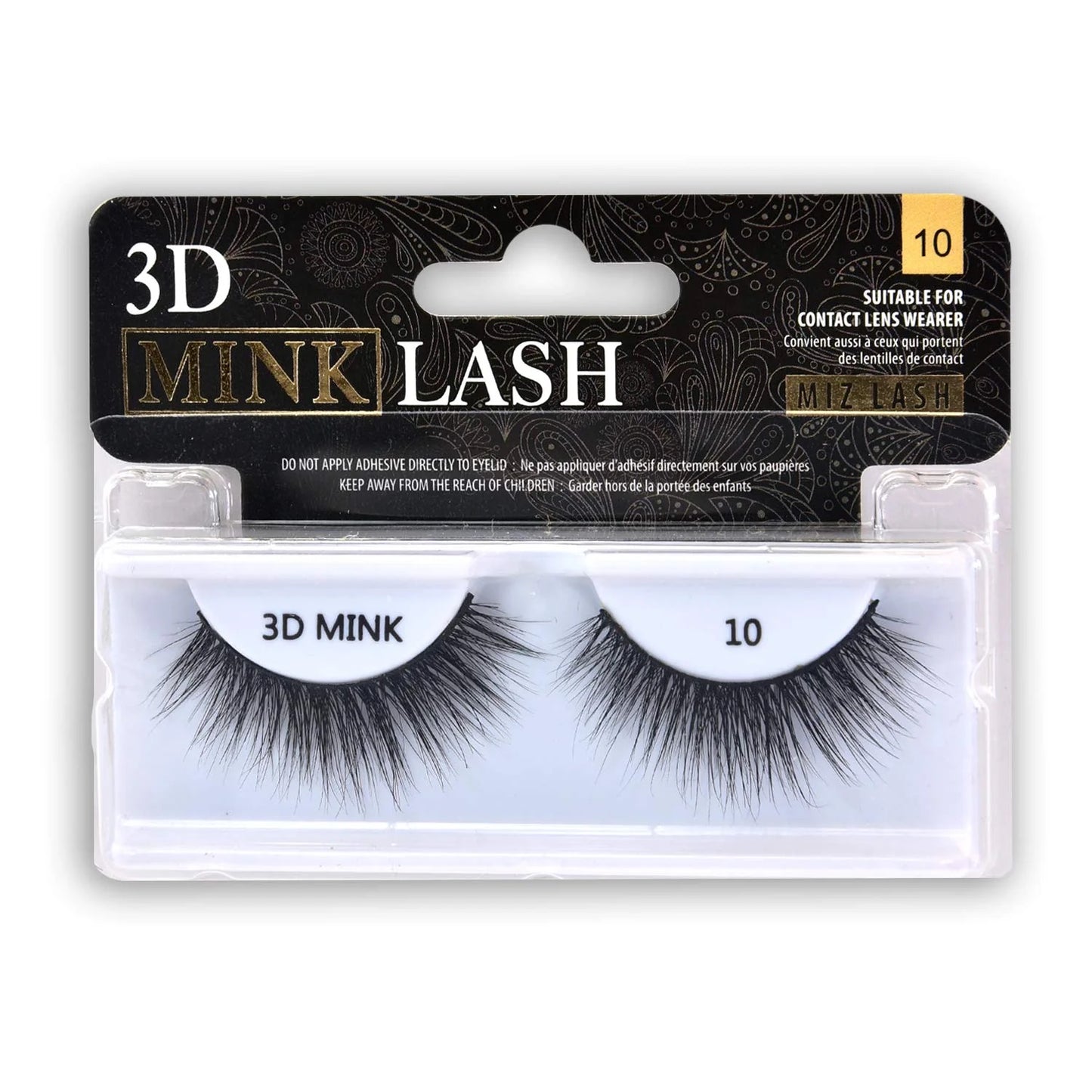 K&K Lash 3D Mink Eye Lash #10