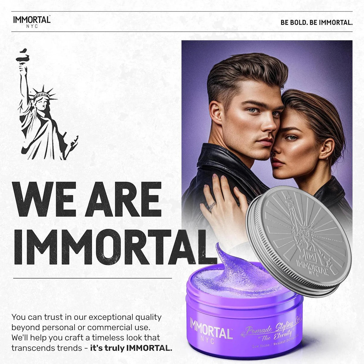 Immortal Pomade Styling Gel "The Eternity" 5.07 oz