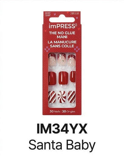 Kiss imPress Nails No Glue Mani Santa Baby