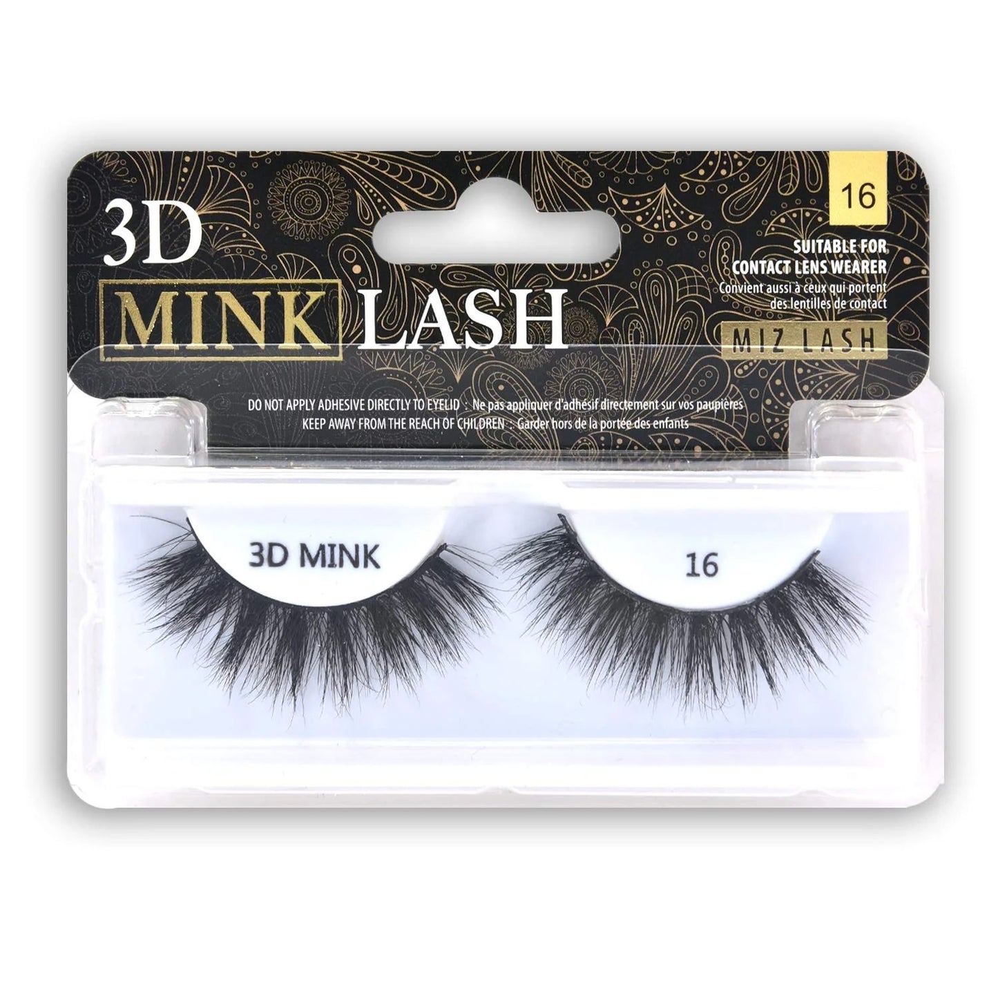 K&K Lash 3D Mink Eye Lash #16