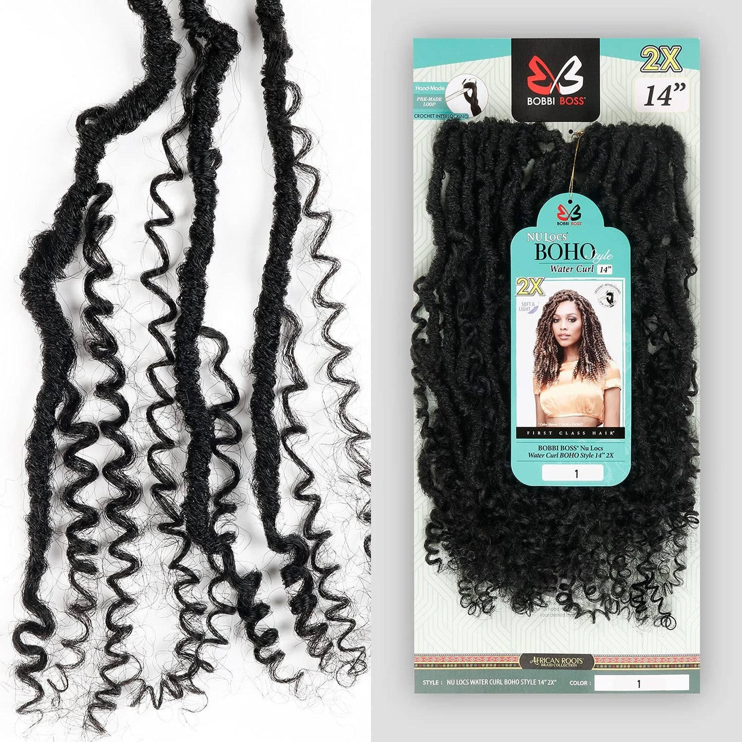 Bobbi Boss Nu Locs Water Curl Boho 14" 2X