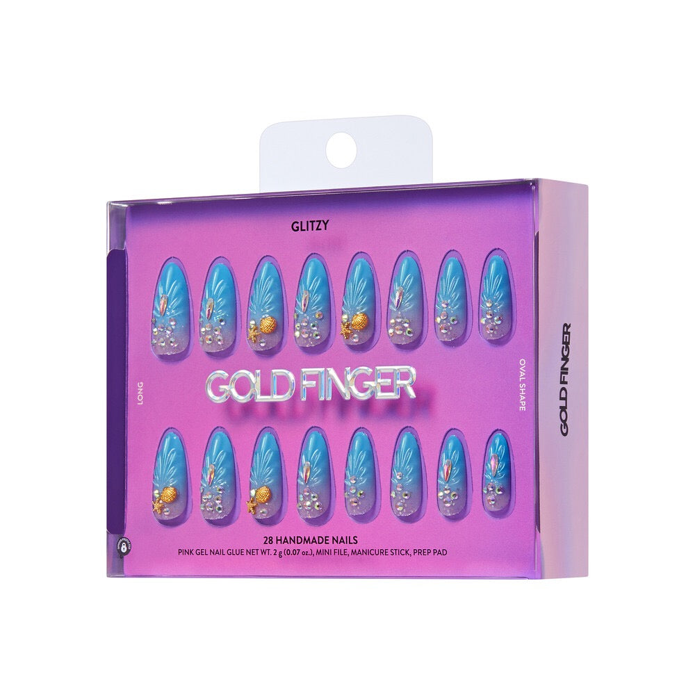 Gold Finger Handmade Nails - Rare Piece