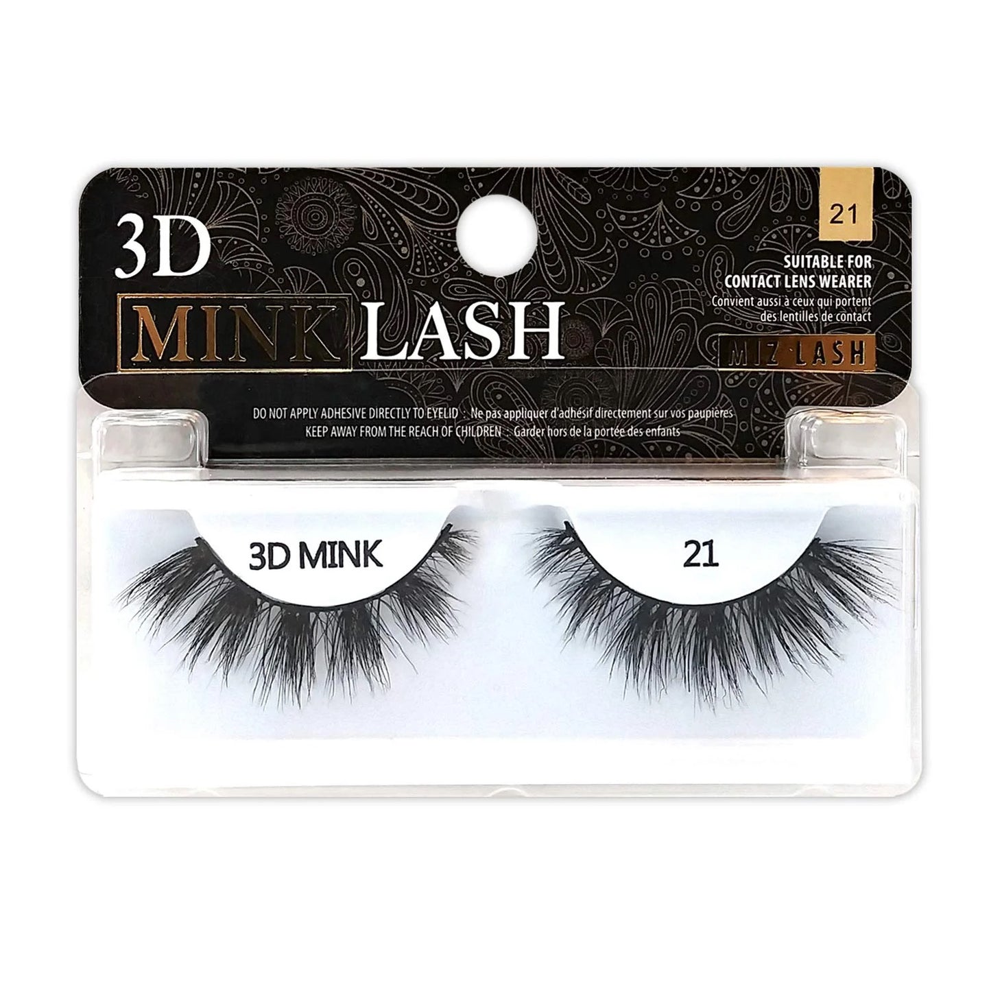K&K Lash 3D Mink Eye Lash #21