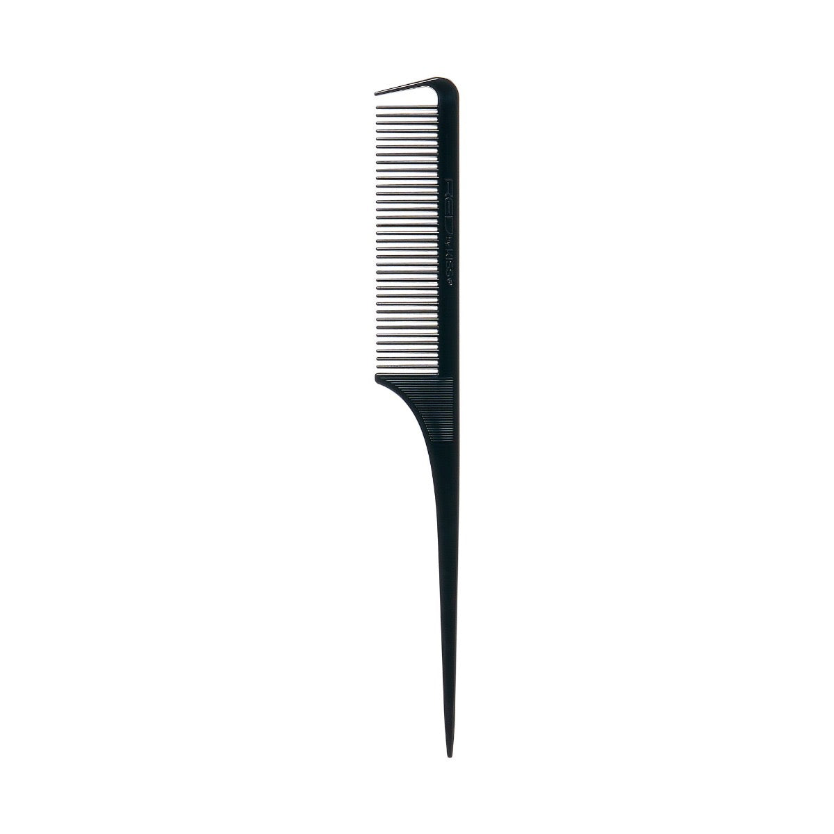Red Parting Rat Tail Comb Black