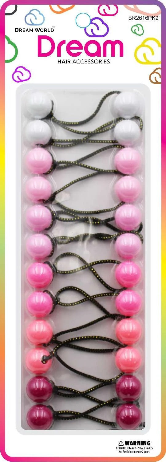 DREAM P/T 16MM 12 PC WHITE AND PINK MIX