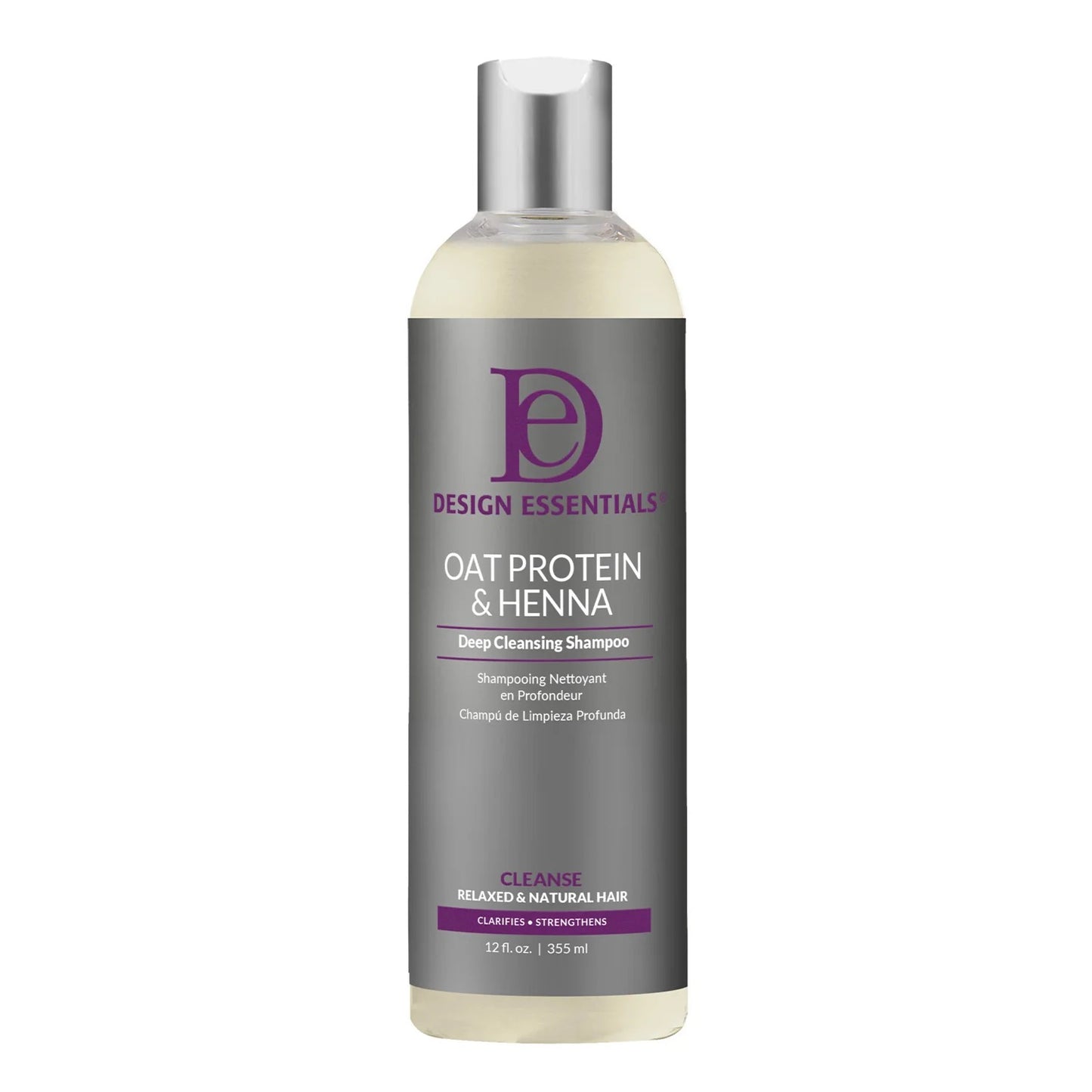 Design Essentials Oat Protein & Henna Deep Cleansing Shampoo 12oz