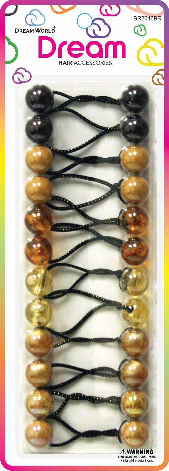 DREAM P/T 16MM 12PC BROWN ASSORTED