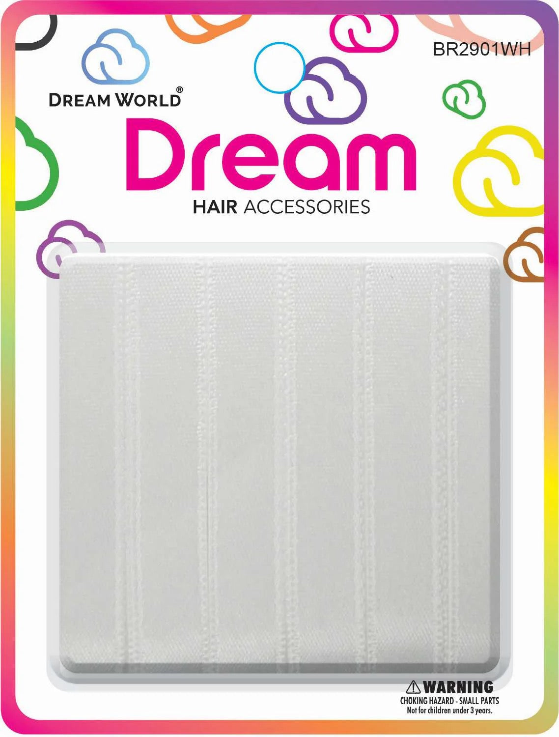DREAM HAIR RIBBON WHITE 6PC .5 IN