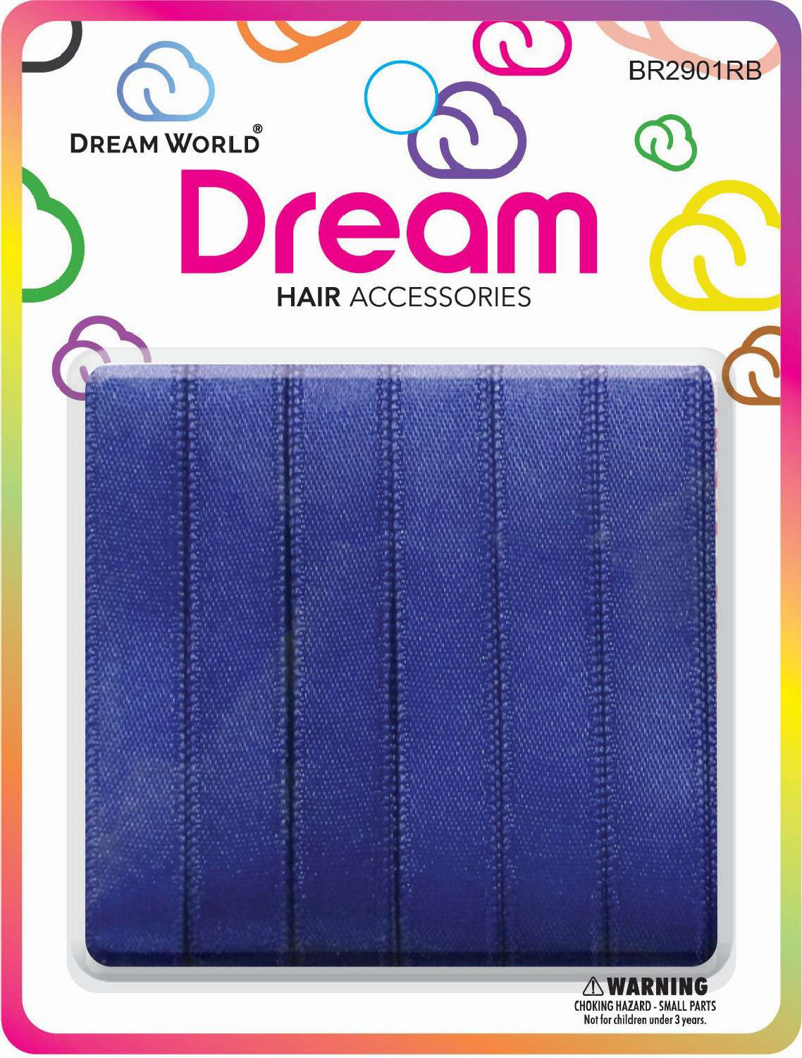 DREAM HAIR RIBBON ROYAL BLUE 6PC .5 IN