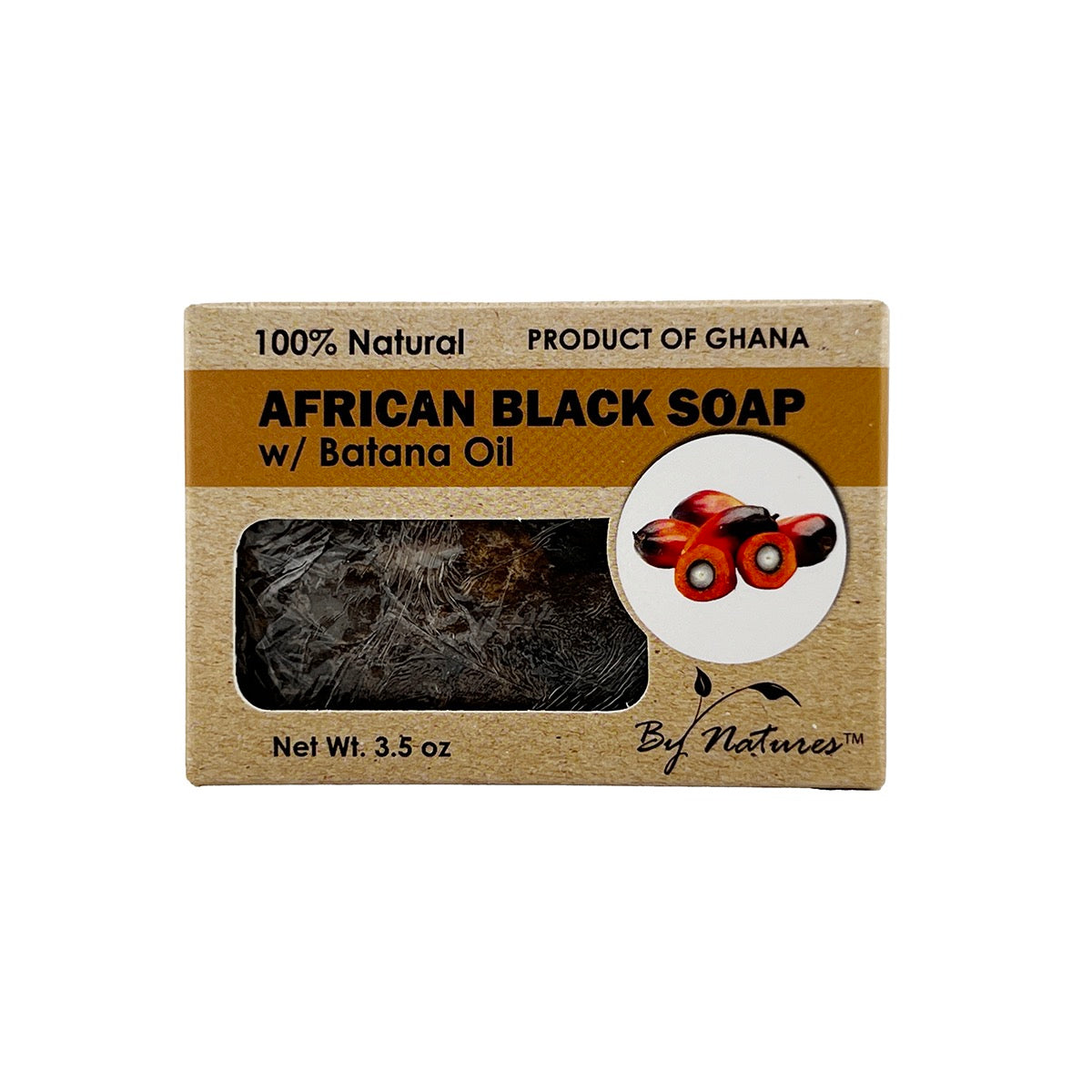 By Natures African Black Soap With Batana Oil 3.5 oz