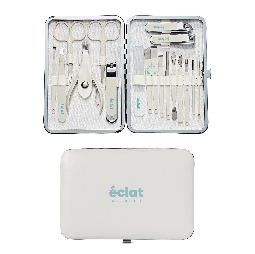 Eclat Essence Large Mani Pedi Set 18 PC Cream