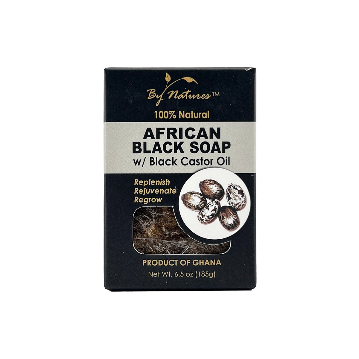 By Natures African Black Soap Black Castor Oil 6.5 oz