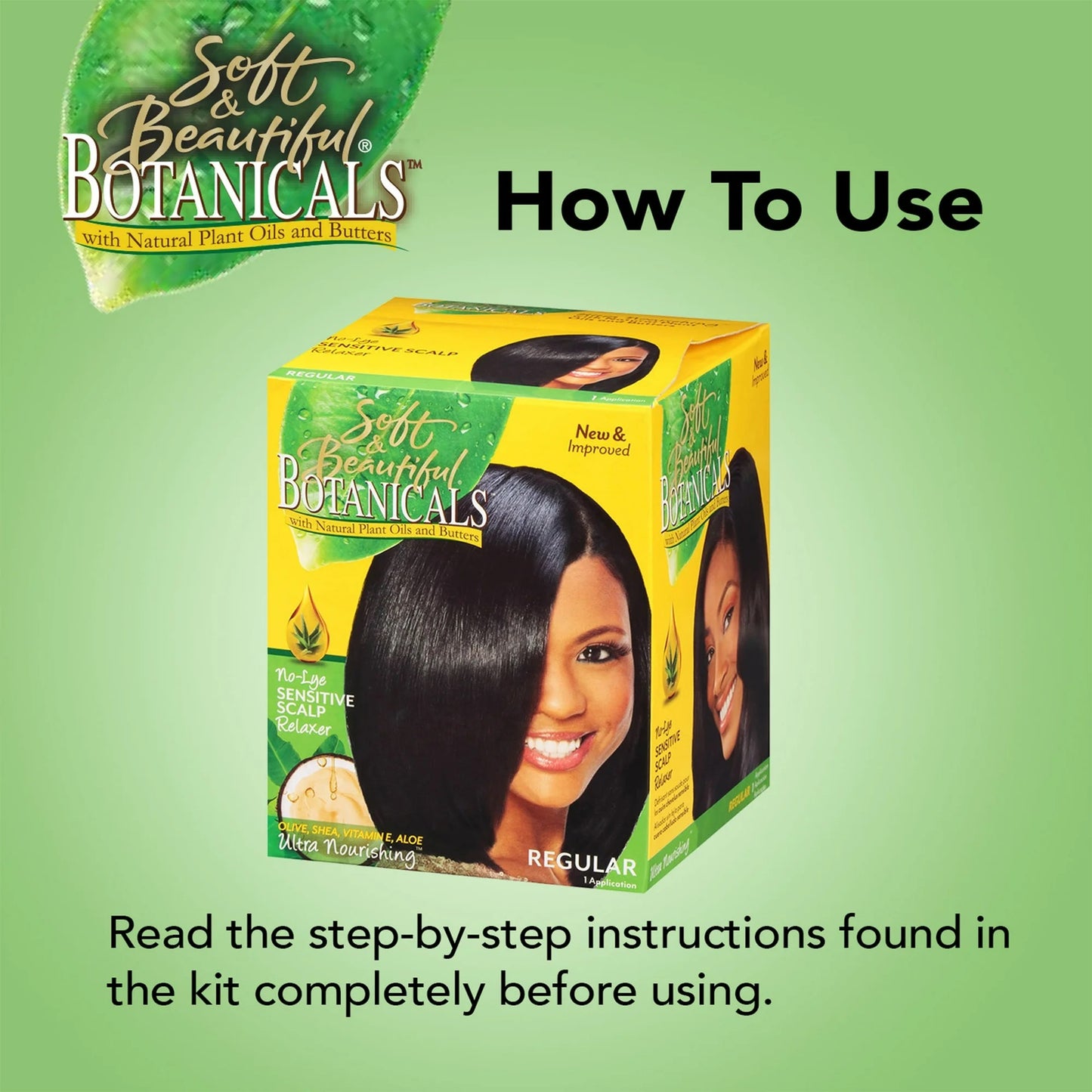 Soft & Beautiful Botanicals No-Lye Sensitive Scalp Relaxer Regular