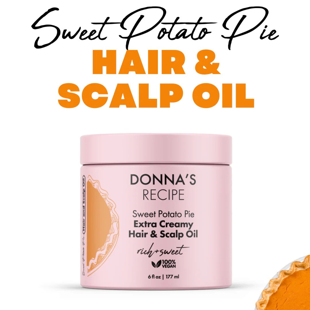 Donna's Recipe Hair & Scalp Oil - Sweet Potato Pie Extra Creamy 6 oz