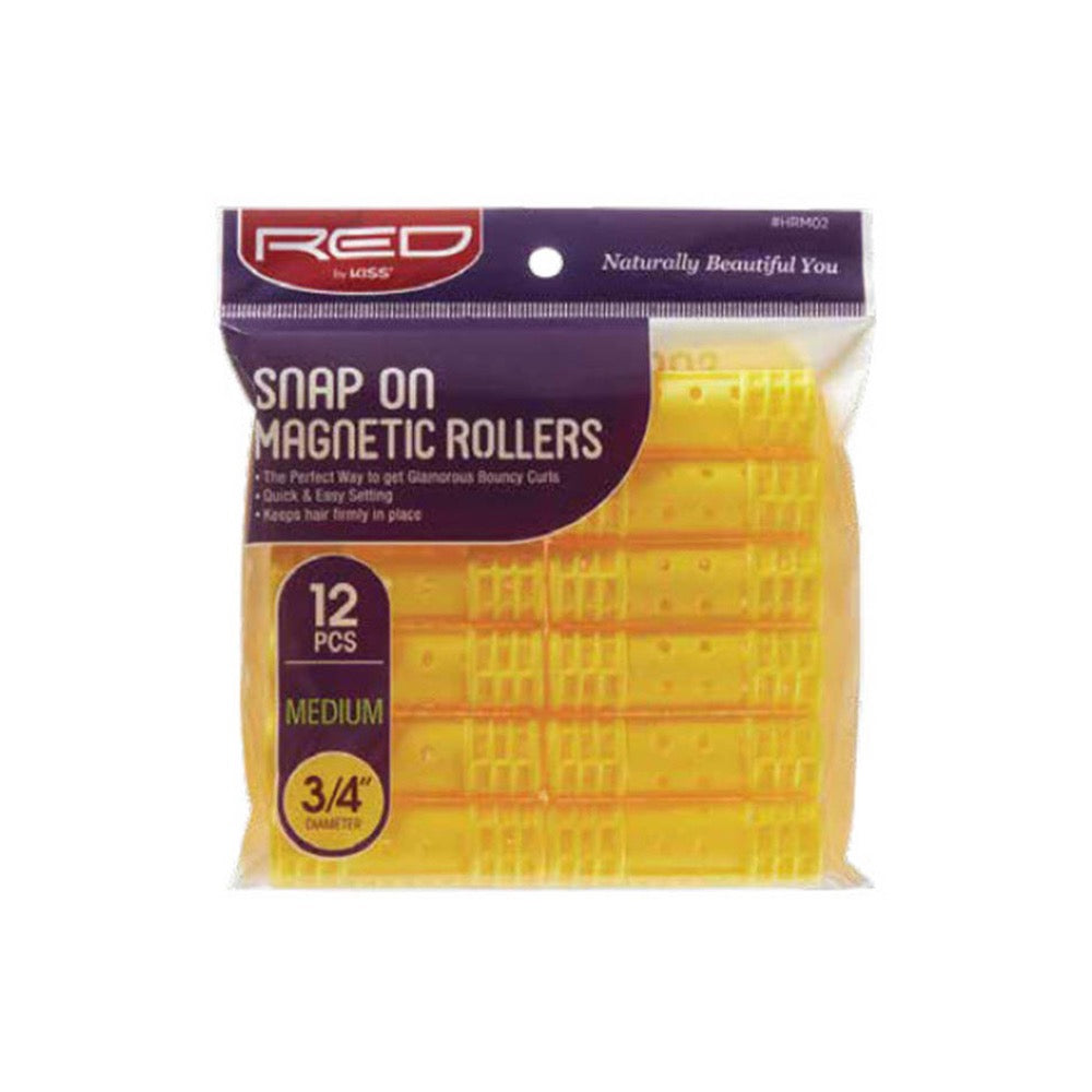 RED Snap On Magnetic Roller Medium Yellow