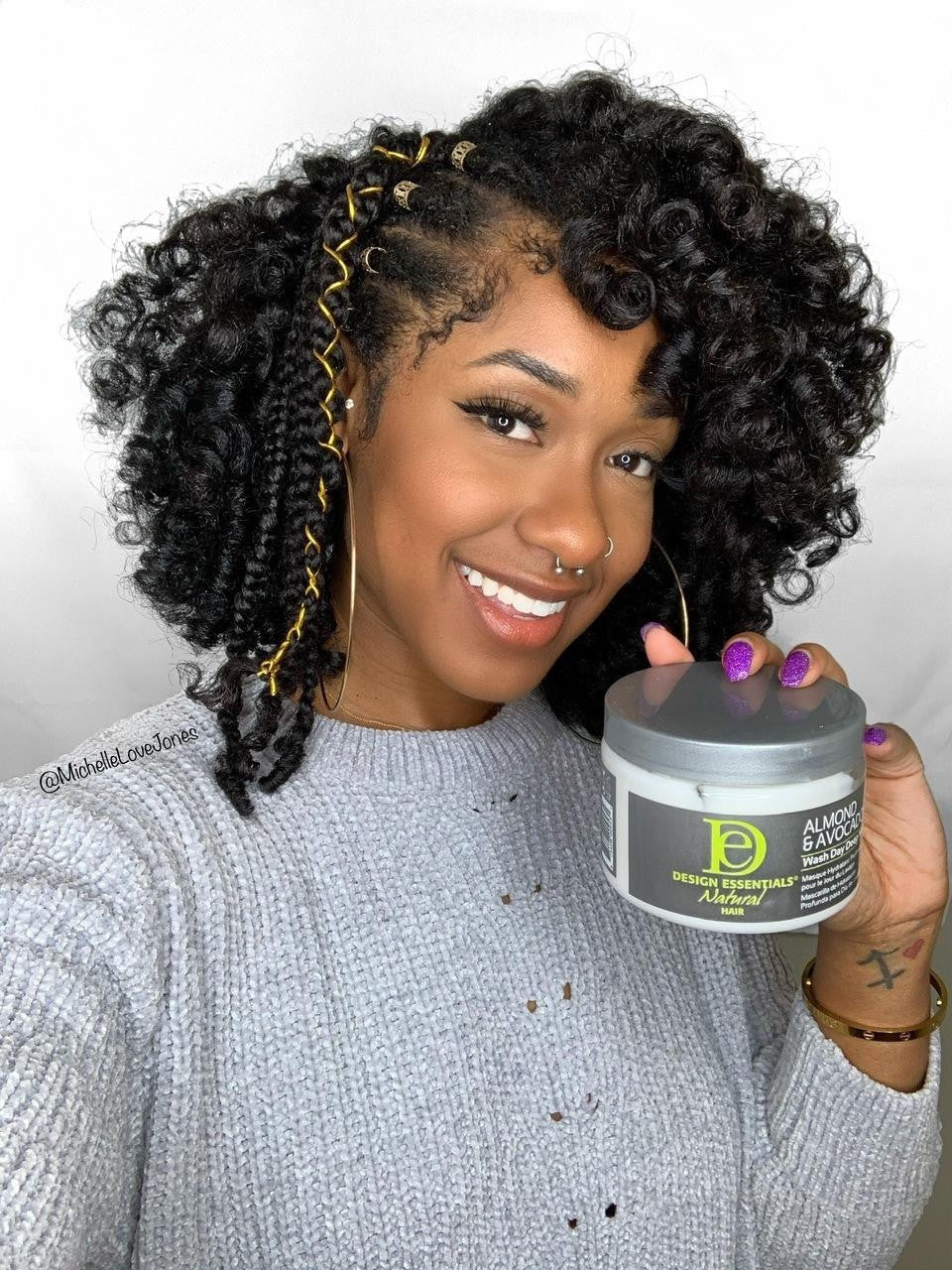 Design Essentials Almond & Avocado Wash Day Deep Moisture Masque 12oz