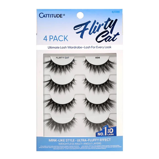 EBIN Cattitude Lash 4 Pairs Flirty Cat 006