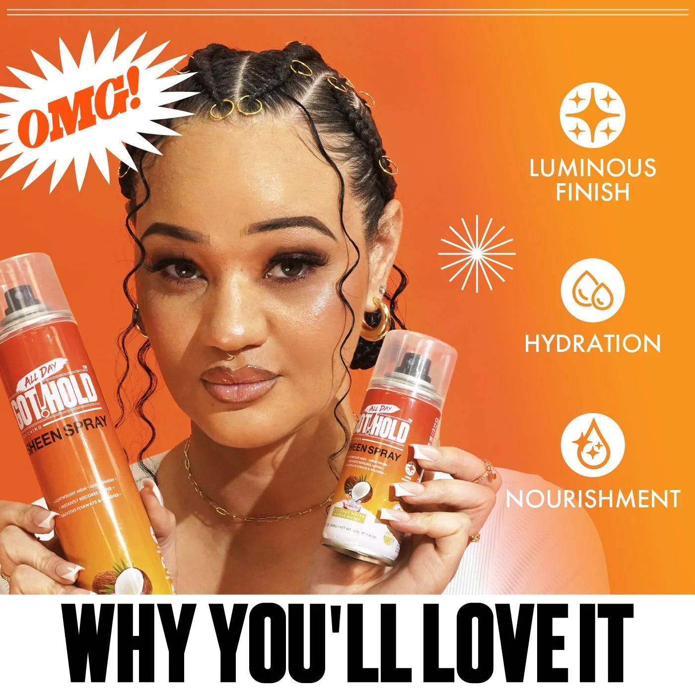 All Day Got Hold Sheen Spray 12.49 oz