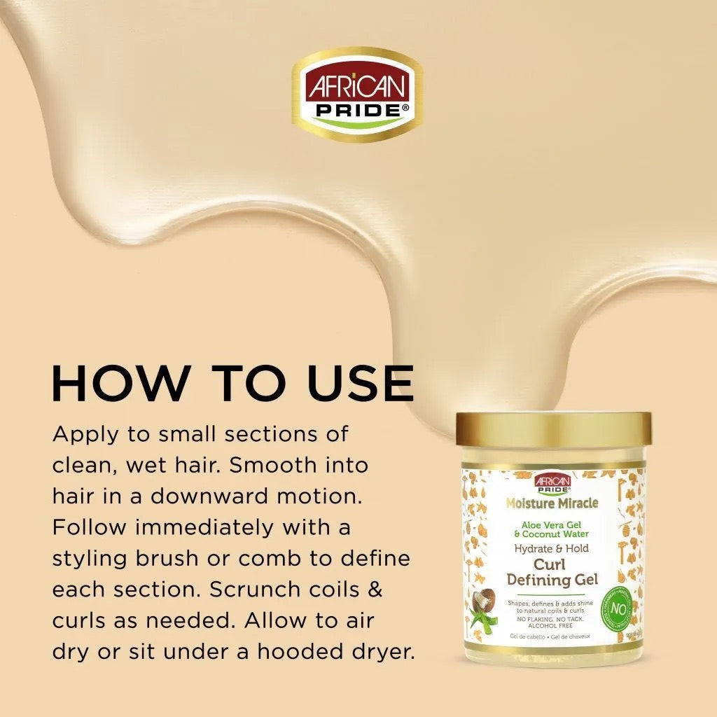 African Pride Moisture Curl Defining Gel 18 oz